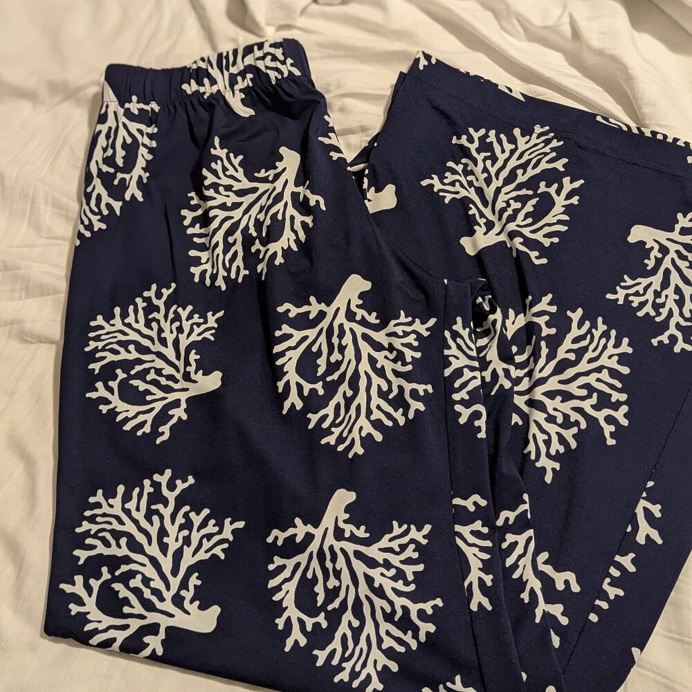 Coral stretchy pants